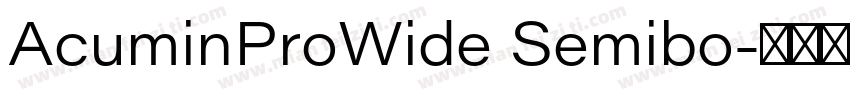 AcuminProWide Semibo字体转换